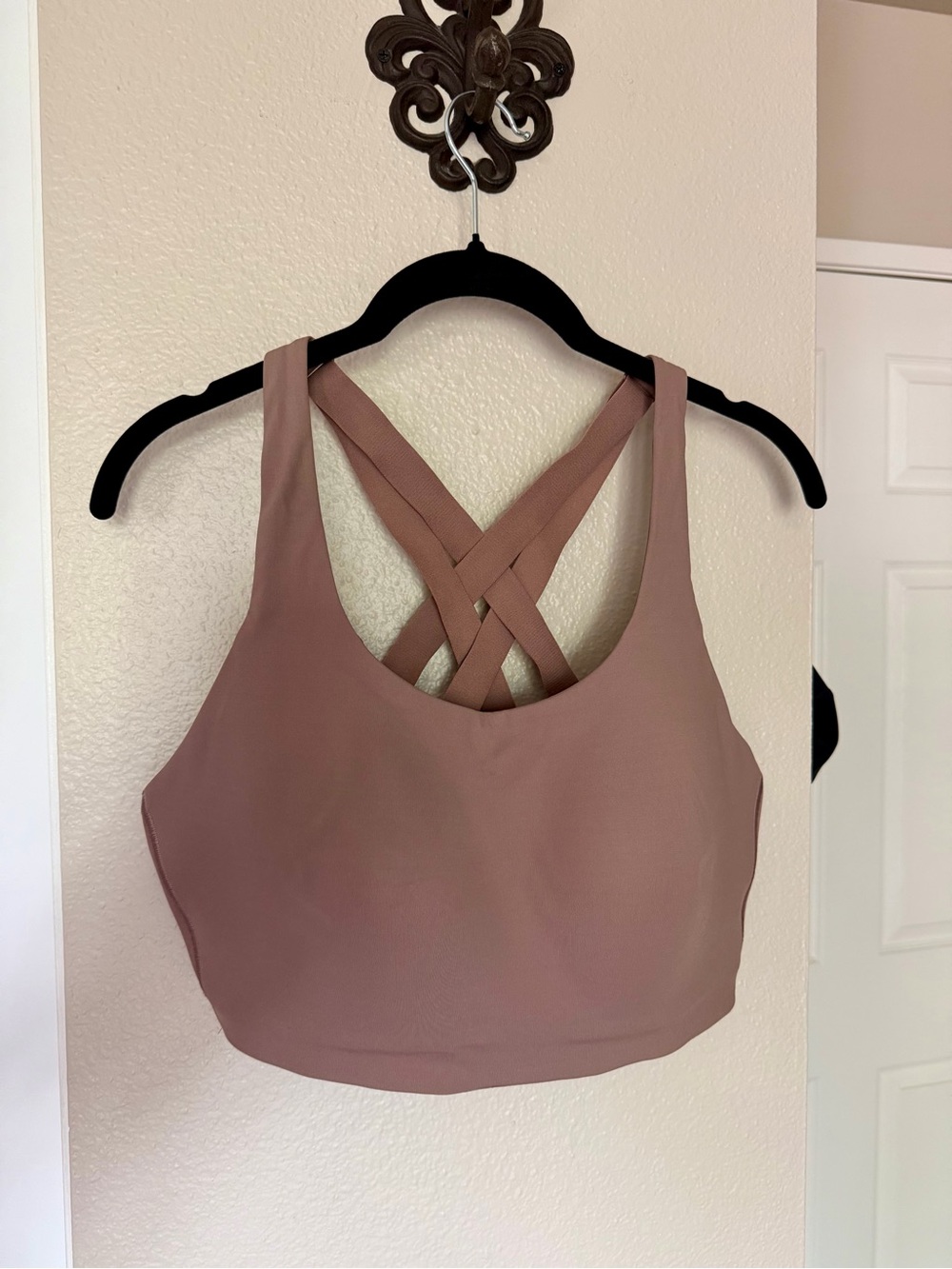 lululemon Energy High Support Sports Bra - color: Ashen Rose - 38DD